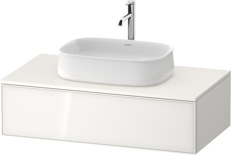Duravit тумба подвесная под раковину 550 мм х 1000 мм х 281 мм, zencha, ze4811064840000 цвет: белое стекло/белый суперматовый