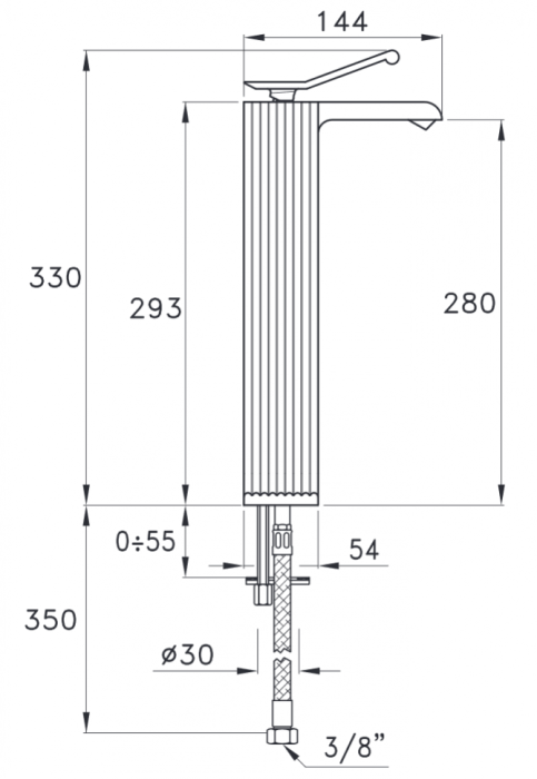 Stella смеситель для раковины, casanova, арт. cs00103au02