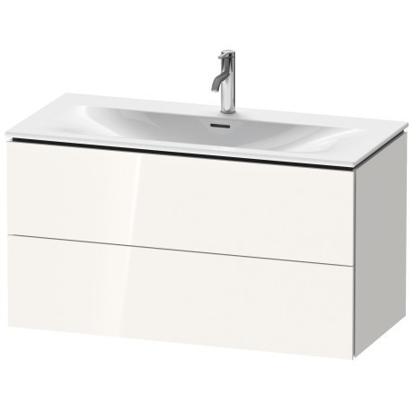 Duravit тумба подвесная под раковину, l-cube, lc630802222 цвет: белый глянцевый