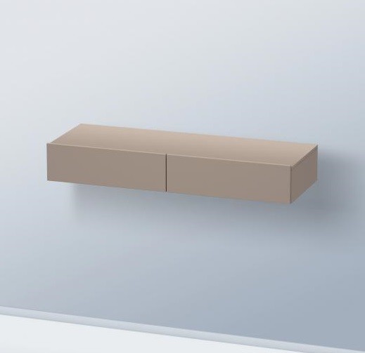 Duravit полка с двумя выдвижными ящиками, durastyle, ds827104343 цвет: базальт матовый