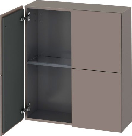 Duravit шкаф подвесной, l-cube, lc11674343 цвет: базальт матовый