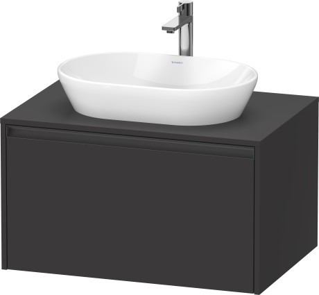 Duravit тумба подвесная под раковину 550 мм х 800 мм х 459 мм, ketho.2, k24885080800000 цвет: графит суперматовый