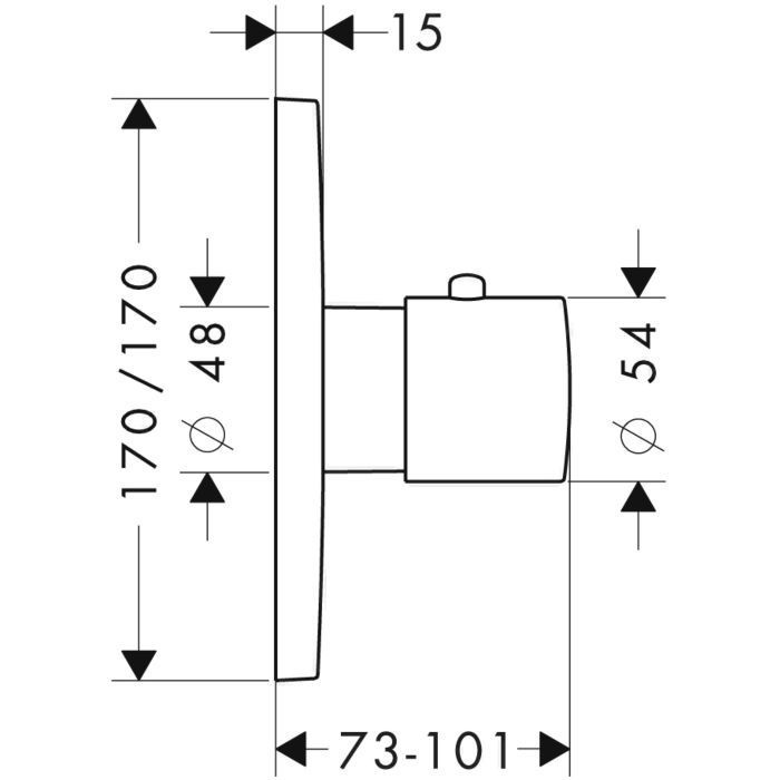 AXOR термостат для душа, Citterio M, золото арт. 34716250