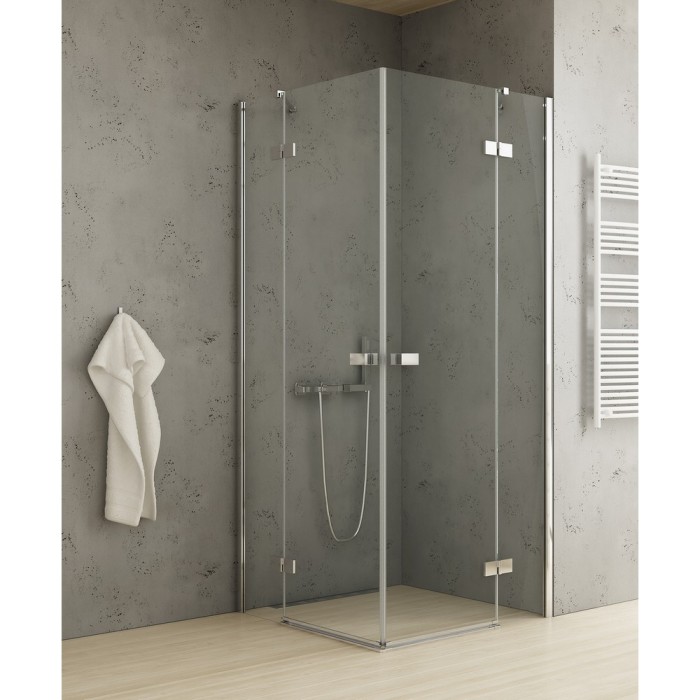 Душевое ограждение 120x80x200, New trendy Reflexa chrome, хром арт. EXK-5182