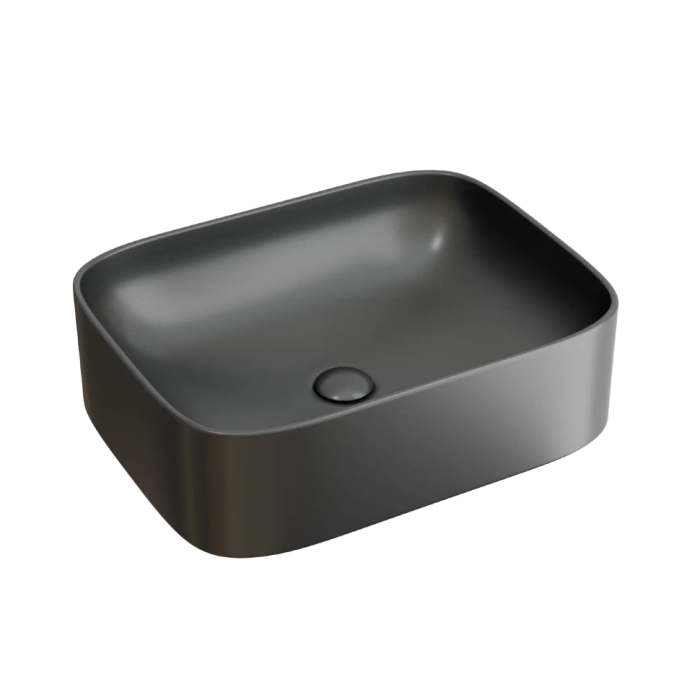 Ceramicanova раковина накладная element, cn6052mdh цвет: серый