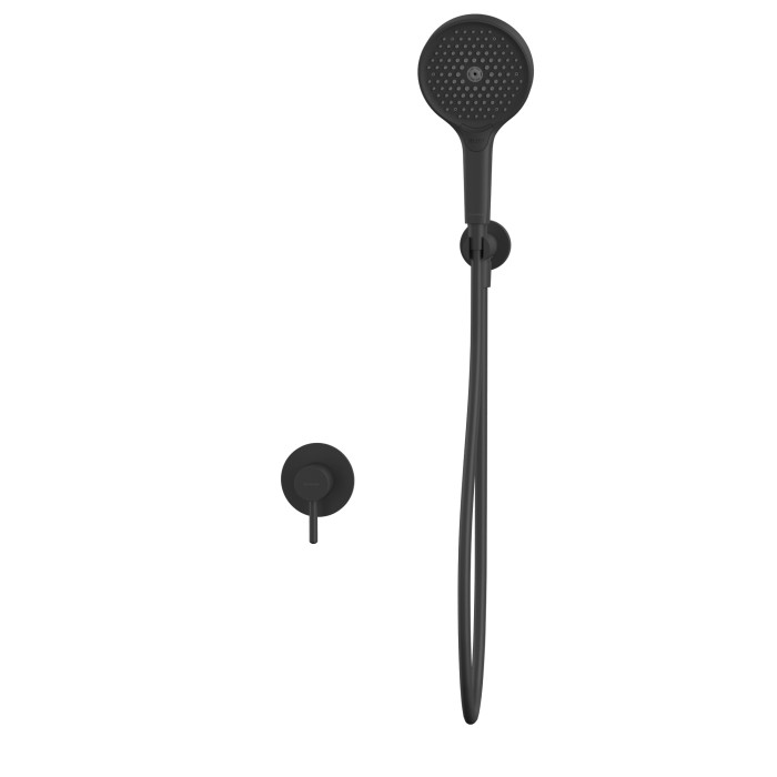 Душевая система скрытого монтажа, Whitecross Y black, черный мат арт. YSET02TOPBL