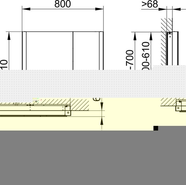 Keuco шкаф с подсветкой и подогревом для встраиваемого монтажа 115 мм х 800 мм х 710 мм, с 2 поворотными ассиметричными дверцами, somaris, черный матовый арт. 14512 372201