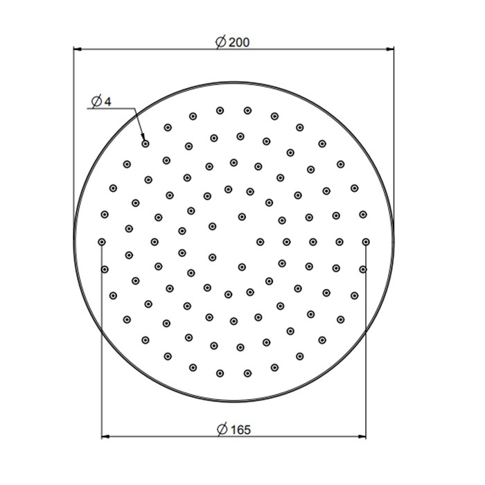 Fima Carlo Frattini верхний душ d 200 мм., из латуни wellness, хром арт. f2117/2cr