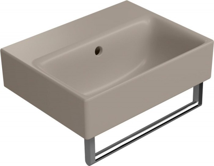 GSI Подвесная раковина 40х32х19 см, tortora matte, санфаянс, Color-elements - 9084105