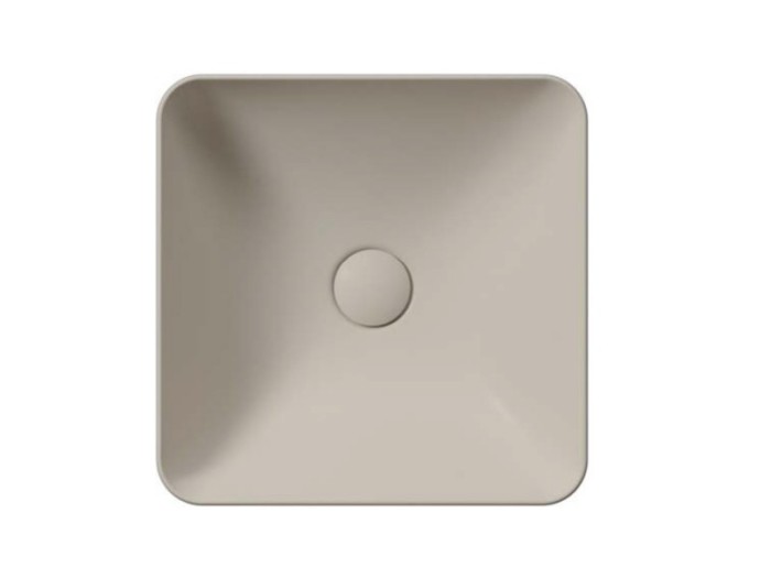 GSI Раковина накладная 38х38х14 см, creta matte, санфаянс, Color-elements - 903808