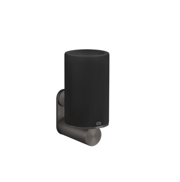 Gessi Стакан для зубных щеток настенный, 316, 54708#707 цвет: черный/brushed black metal pvd