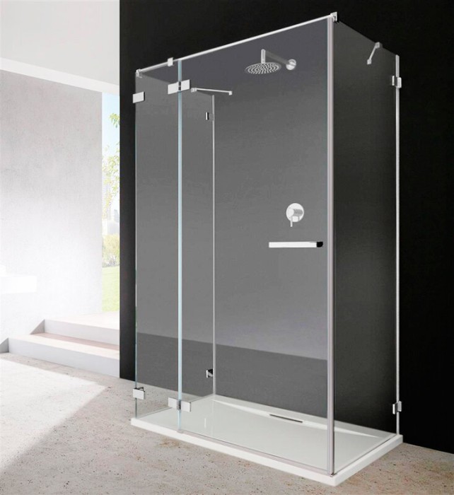 Radaway боковая стенка для душевого уголка 80x200 профиль хром стекло прозрачное, Euphoria - 383051-01