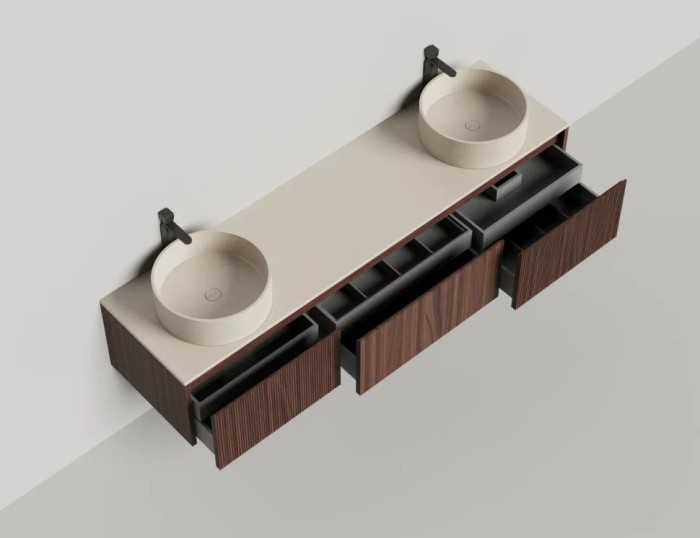 Salini подвесная тумба 2000, domino, 27d220df цвет: коричневый