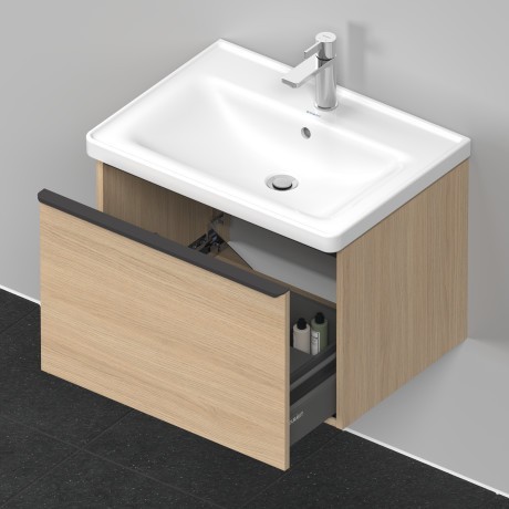 Duravit тумба подвесная под раковину 634 мм х 452 мм, d-neo, de425403030 цвет: натуральный дуб