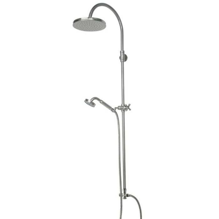 Bossini душевая стойка column monocomando из лауни, liberty, хром арт. l01202.030