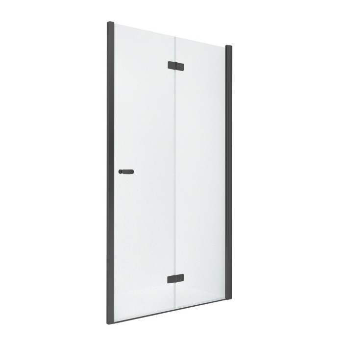 Дверь в нишу складные r 70x195, New trendy New soleo black, черный арт. D-0220A