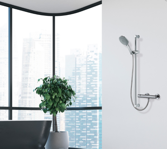 Bossini душевой комплект mixa/3 со штангой, ручным душем, держателем и шлангом, золото, mixa, золото арт. d04065p.021