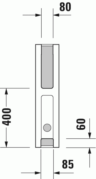 Duravit пьедестал для раковины, starck 3, 0865160000 цвет: белый