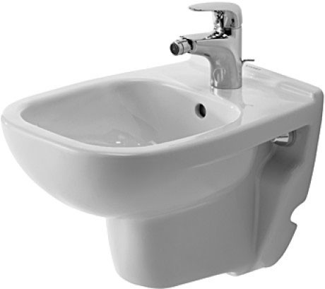 Duravit подвесное биде с переливом, d-code, 22371500002 цвет: белый
