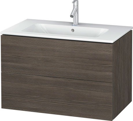 Duravit тумба подвесная под раковину, l-cube, lc624105151 цвет: сосна коричневая