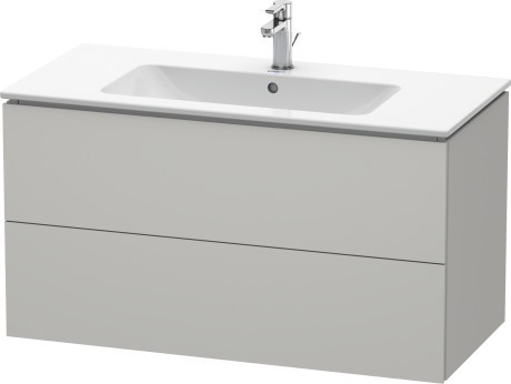 Duravit тумба подвесная под раковину бетонно-серый, l-cube, lc624200707 цвет: бетонно-серый матовый