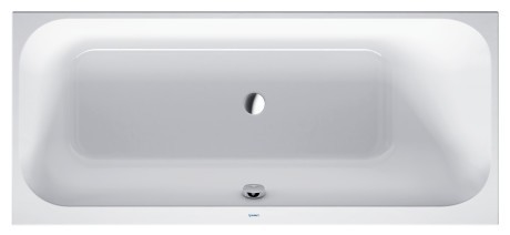 Duravit акриловая ванна happy d2 1700 х 750 c наклоном для спины справа, встраиваемая, happy d.2, 700313000000000 цвет: белый