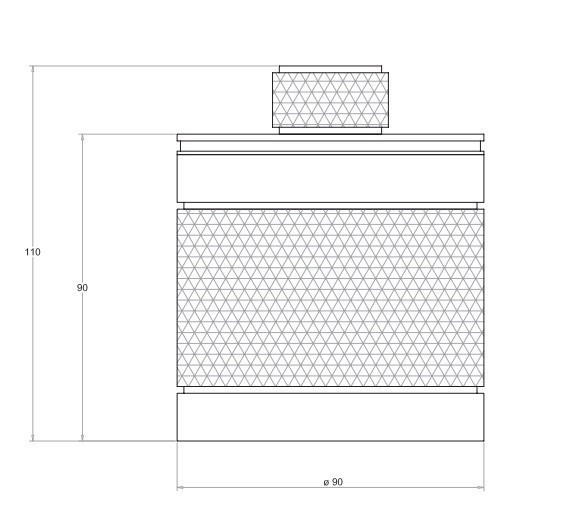 Bertocci контейнер с крышкой officina 01, черный арт. 127 7532 0800