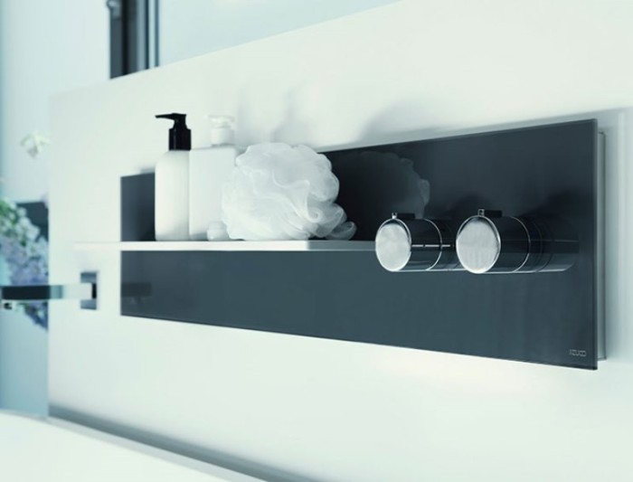 Keuco панель для ванны и душа с термостатом на 1 потребителя рукоятки справа, metime_spa, антрацит глянцевый арт. 56161 011102