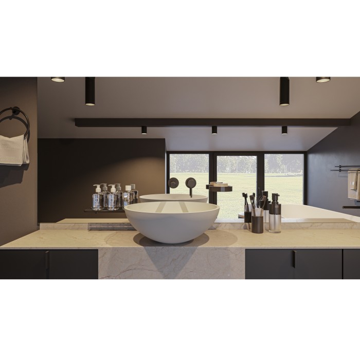 Раковина, накладная d43, Whitecross Cornelian, белый мат арт. 0714.043043.200