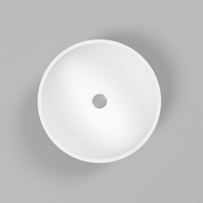 Раковина, накладная d43, Whitecross Cornelian, белый мат арт. 0714.043043.200