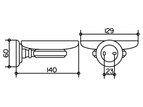 Keuco полочка для мыла, astor, хром арт. 02155 019000