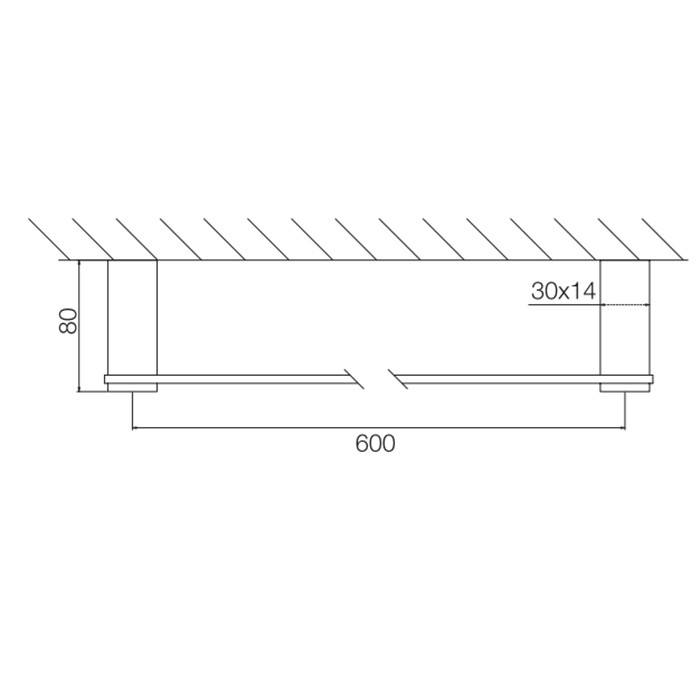 Fima Carlo Frattini полотенцедержатель 60см., подвесной, accessori, золото арт. f6020/60or