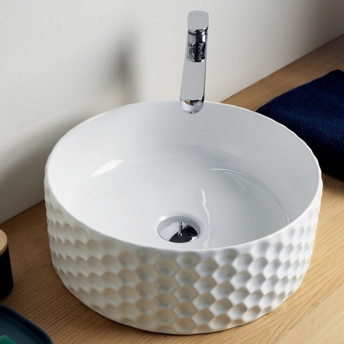 ArtCeram раковина (накладная), osl013 01 00 esagono цвет: белый глянцевый