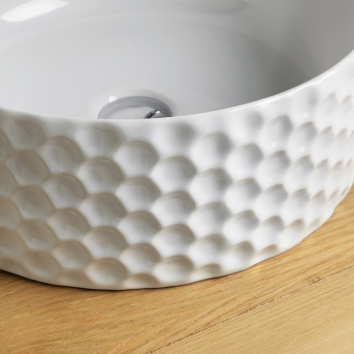 ArtCeram раковина (накладная), osl013 01 00 esagono цвет: белый глянцевый