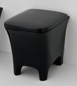 ArtCeram сиденье с крышкой для унитаза, cwa002 03 cow цвет: черный глянцевый