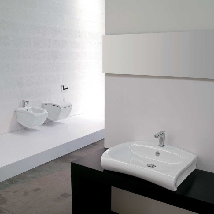 ArtCeram раковина для ванной комнаты, hil002 01 00 hi-line цвет: белый глянцевый