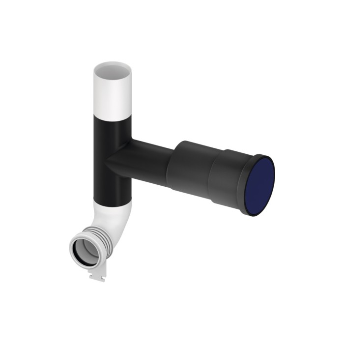 TECE сливной патрубок с отводом для подключения к вентиляции dn 70, 90 градусов, отвод вправо, - 9820078