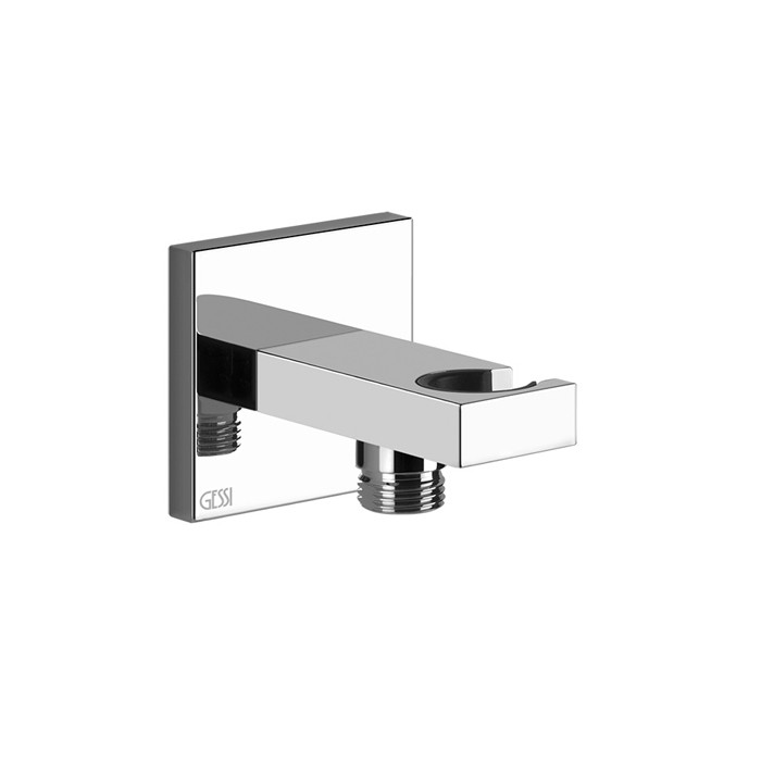 Gessi Вывод воды с держателем для душевой лейки, Rettangolo, 20161#031 цвет: хром