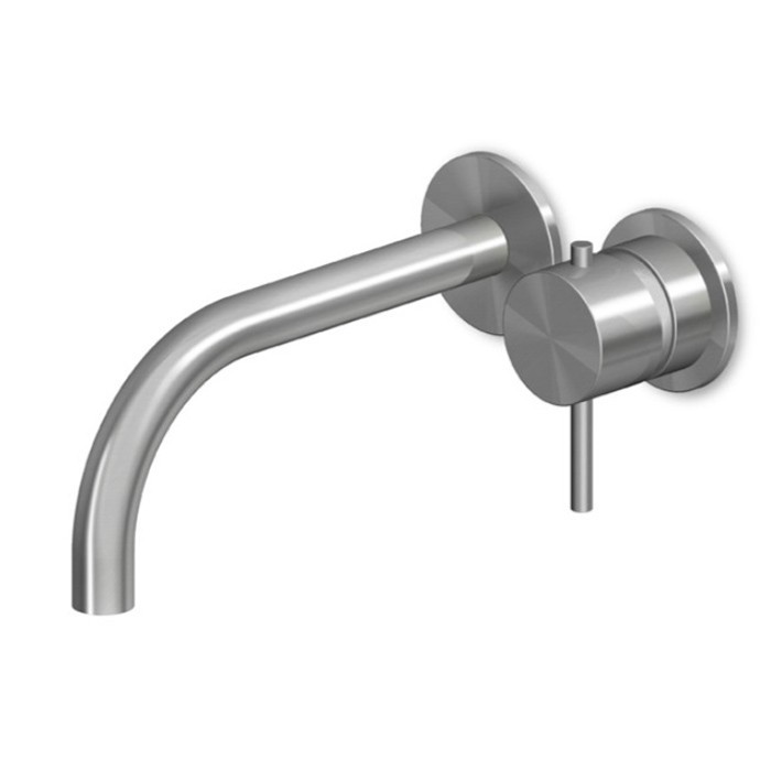 Zucchetti смеситель для раковины, встраиваемый, изилв: 17.5см, внешняя часть, helm, матовая нержавеющая сталь арт. zhe721.x