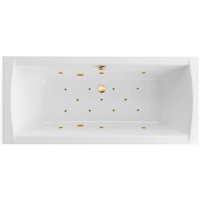 Встраиваемая ванна lux 180x80 relax, Excellent Aquaria, золото арт. WAEX.AQU18.RELAX.GL