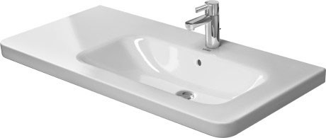 Duravit раковина подвесная ассиметричная с тремя отверстиями под смеситель справа, durastyle, 2326100030 цвет: белый