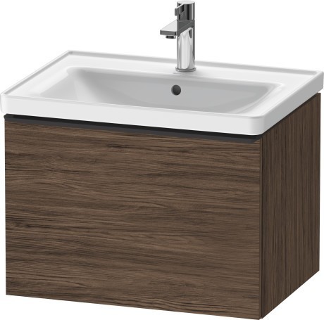 Duravit тумба подвесная под раковину 634 мм х 452 мм, d-neo, de425402121 цвет: орех темный