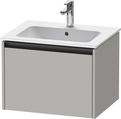 Duravit тумба подвесная под раковину 480 мм х 610 мм х 440 мм, ketho.2, k25062007070000 цвет: бетонно-серый матовый