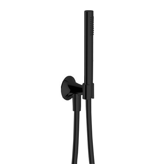Cisal душевой гарнитур vi00303340 vita cisal, цвет: чёрный матовый
