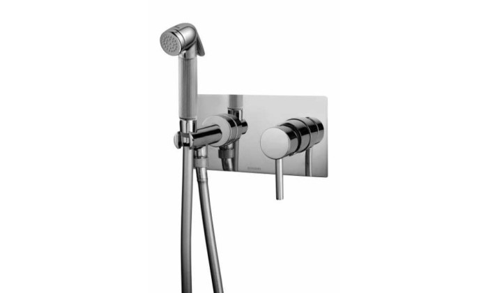 Bossini гигиенический душ со смесителем brass, nikita, хром арт. z005397.030