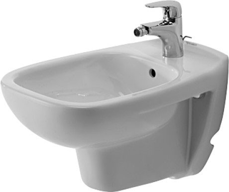 Duravit подвесное биде с переливом, d-code, 22571500002 цвет: белый