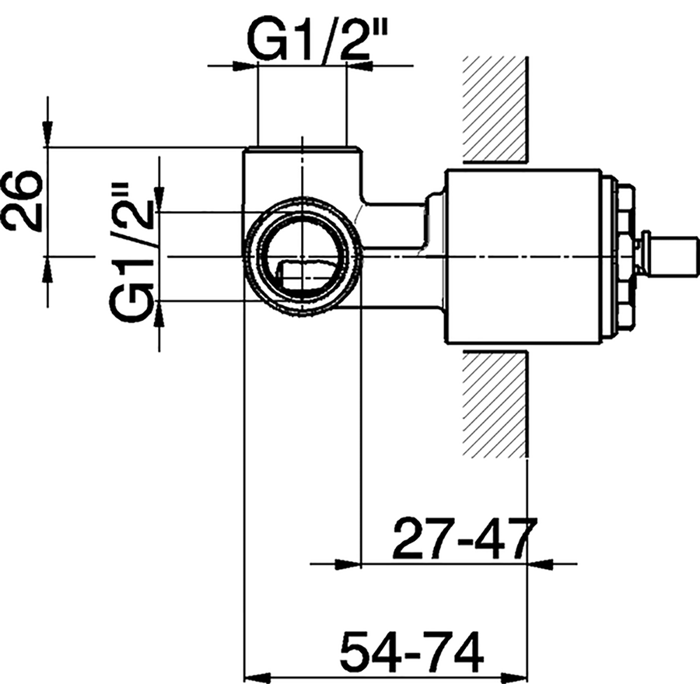 Cisal встраиваемая часть однорычажного смесителя для душа, za00530004 complementi, цвет: