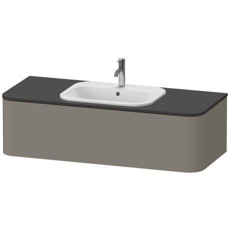 Duravit тумба подвесная для консоли plus, happy d.2 plus, hp4952m9292 цвет: каменно-серый