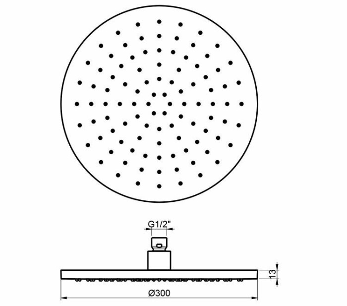Almar верхний душ emotion head showers, арт. e044044.hb