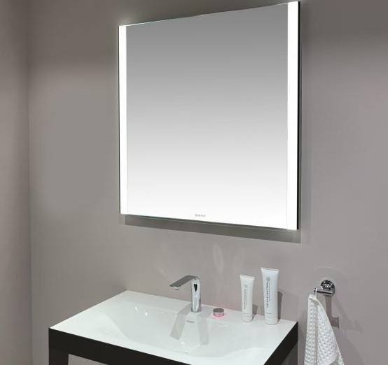Duravit зеркало с подсветкой 820 мм х 800 мм, версия sensor, xviu, xv70320b2b2 цвет: черный матовый